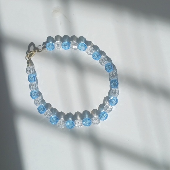 Matching Blue Earrings and Bracelet - Picture 2 of 3